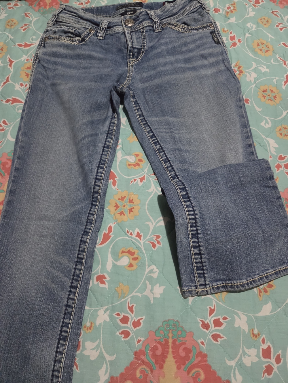 Silver Jeans Light Blue Boot Cut Womens Jeans